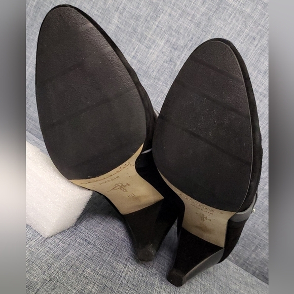 COLE HAAN Calico Zip Low Suede Boot NIKE Comfort Collab Black Size 8 - Picture 9 of 11